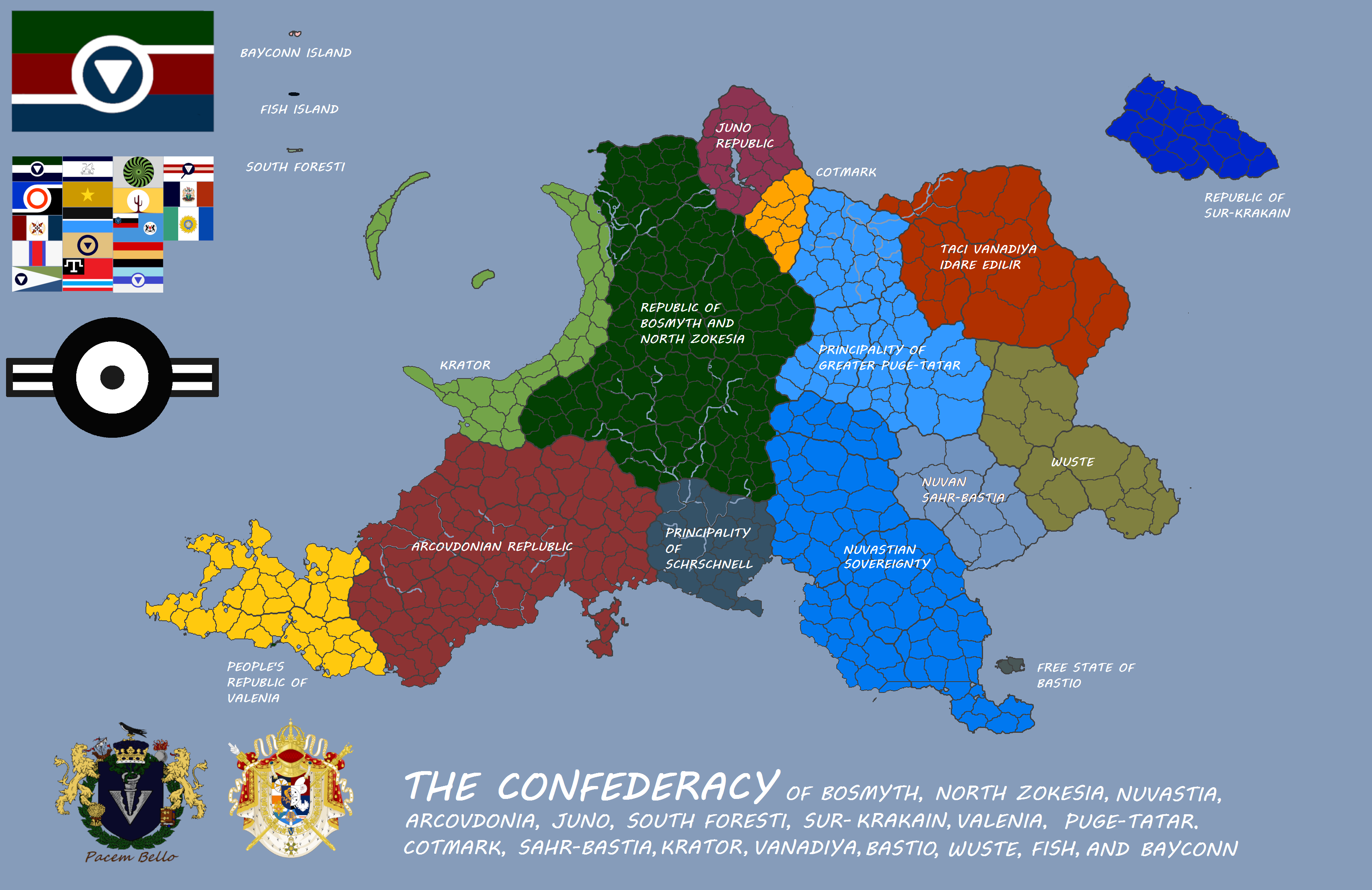 The Confederacy of Arcovy, Zokesia and Carsodonia
