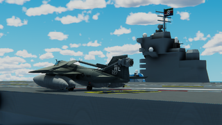 A Z-6 with refueling gear aboard ZNS Imperator Drekevak (CVN-22)