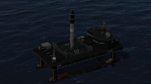 "Hook" 0-1 Sea Launch Platform, Front Side Shot