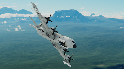 A ZP-6C shows its ordinance as it enters a left bank.