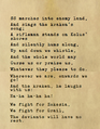 The Anthem of the Stahl Sieg, written by an unknown volunteer, 2091.