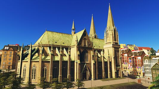 Ward Cathedral, Ezekialgrad, was built in 980 AD and was the largest church in Kolus for nearly 800 years.