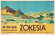 Zokesian Travel Poster of Hochland Province