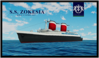 SS Zokesia poster for Zokesian Royal Mail Line, 2170s.