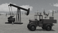 A Model W-2 in the oilfields of Zokesia, 1925.