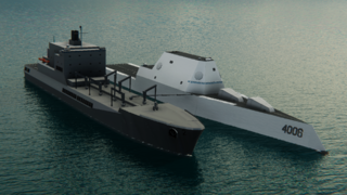 ZSNS Albert N. Yosif (T-AO-2) replenishing DDG-4006 ZNS Carmen G. Nadon