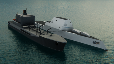 ZSNS Albert N. Yosif (T-AO-2) replenishing DDG-4006 ZNS Carmen G. Nadon